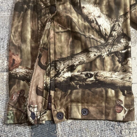 Gamehide Hush Hide Pants L 12 Cargo Mossy Oak Camo Lined Soft Hunting Rain - Picture 4 of 12